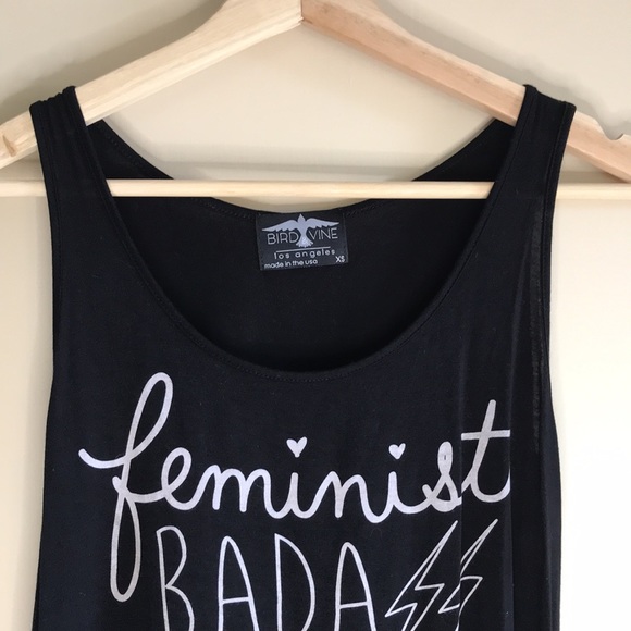 Bird & Vine Feminist Badass tank top - Picture 3 of 6